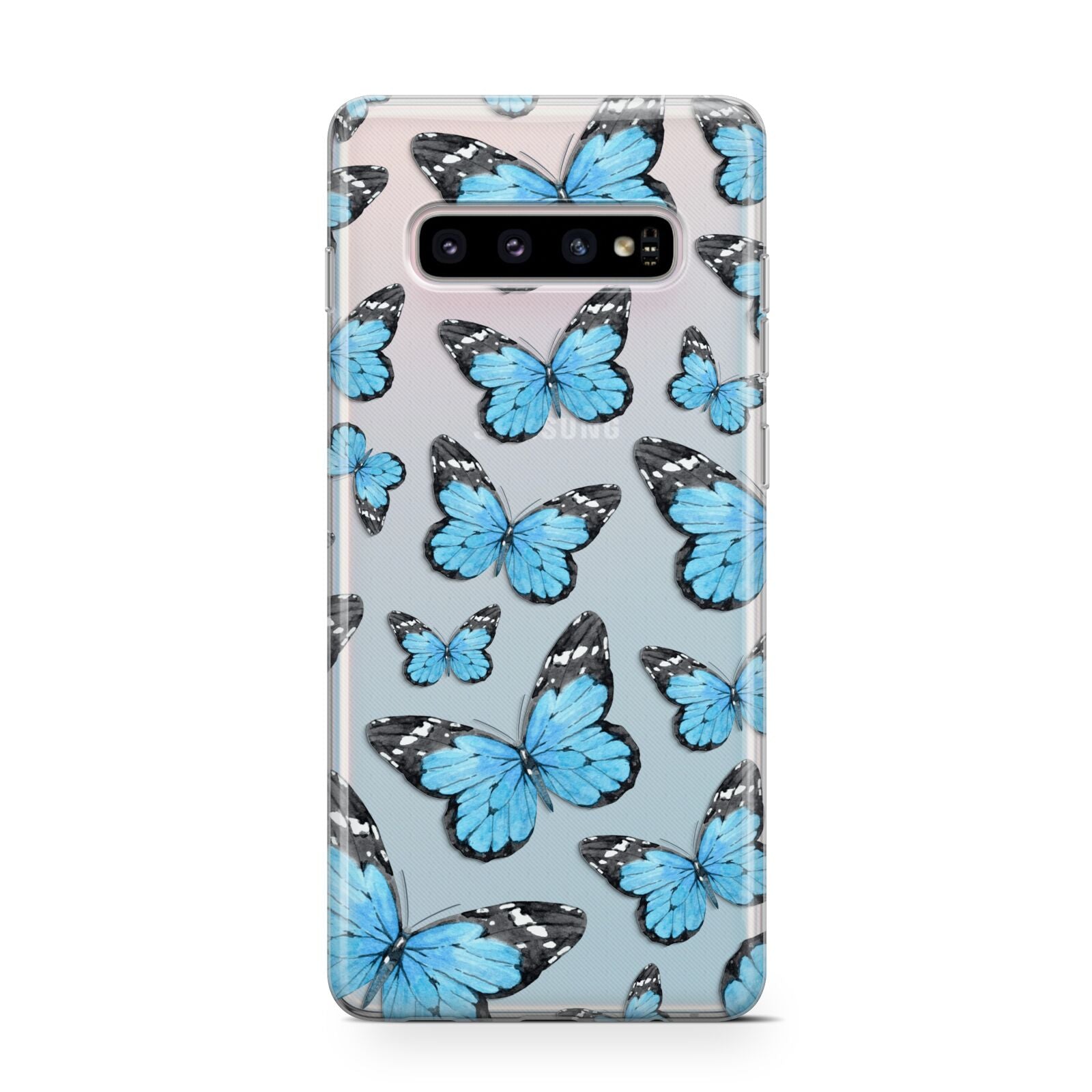 Blue Butterfly Protective Samsung Galaxy Case