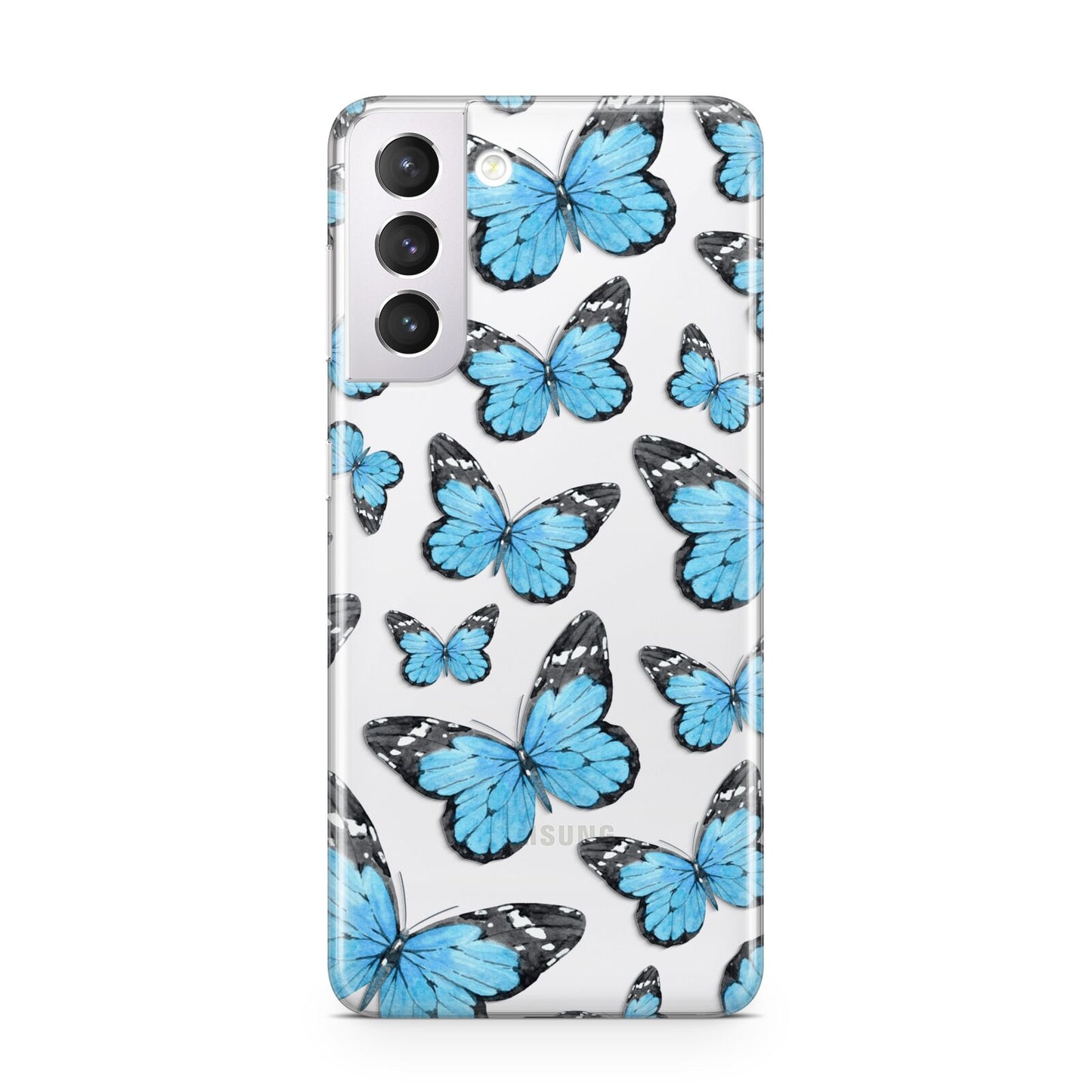 Blue Butterfly Samsung S21 Case