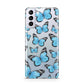 Blue Butterfly Samsung S21 Plus Case