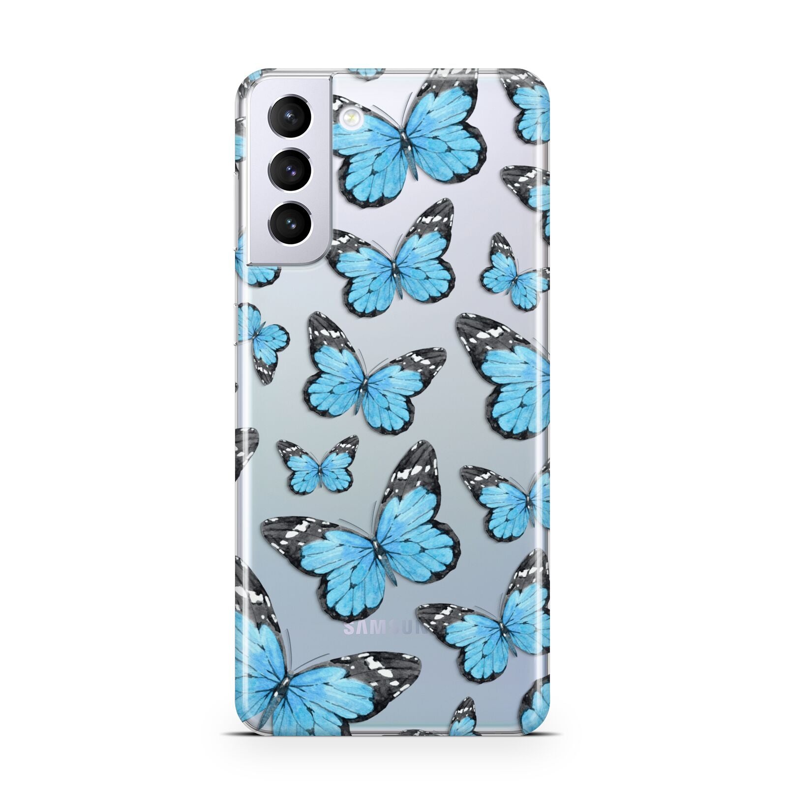 Blue Butterfly Samsung S21 Plus Case