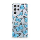 Blue Butterfly Samsung S21 Ultra Case