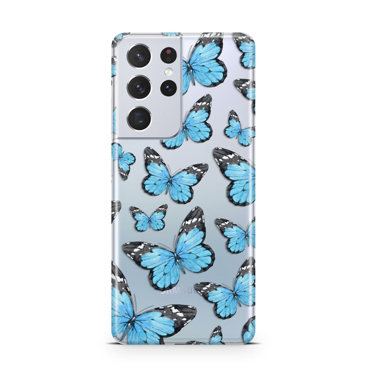 Blue Butterfly Samsung S21 Ultra Case
