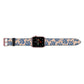 Blue Coral Apple Watch Strap Landscape Image Rose Gold Hardware