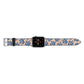 Blue Coral Apple Watch Strap Landscape Image Silver Hardware