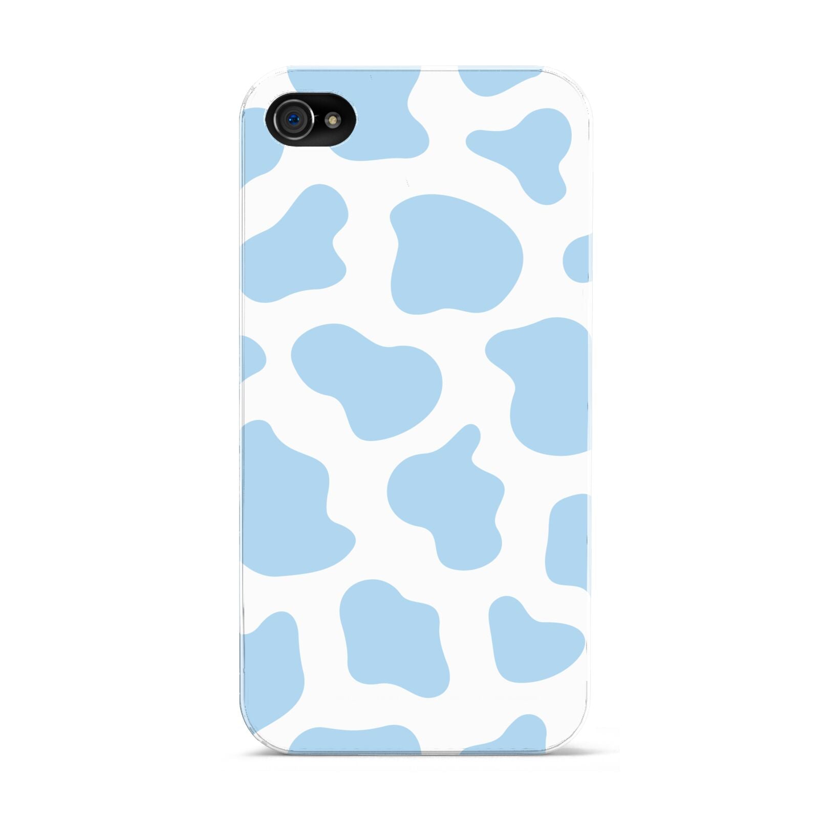 Blue Cow Print Apple iPhone 4s Case