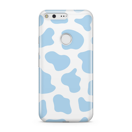 Blue Cow Print Google Pixel Case