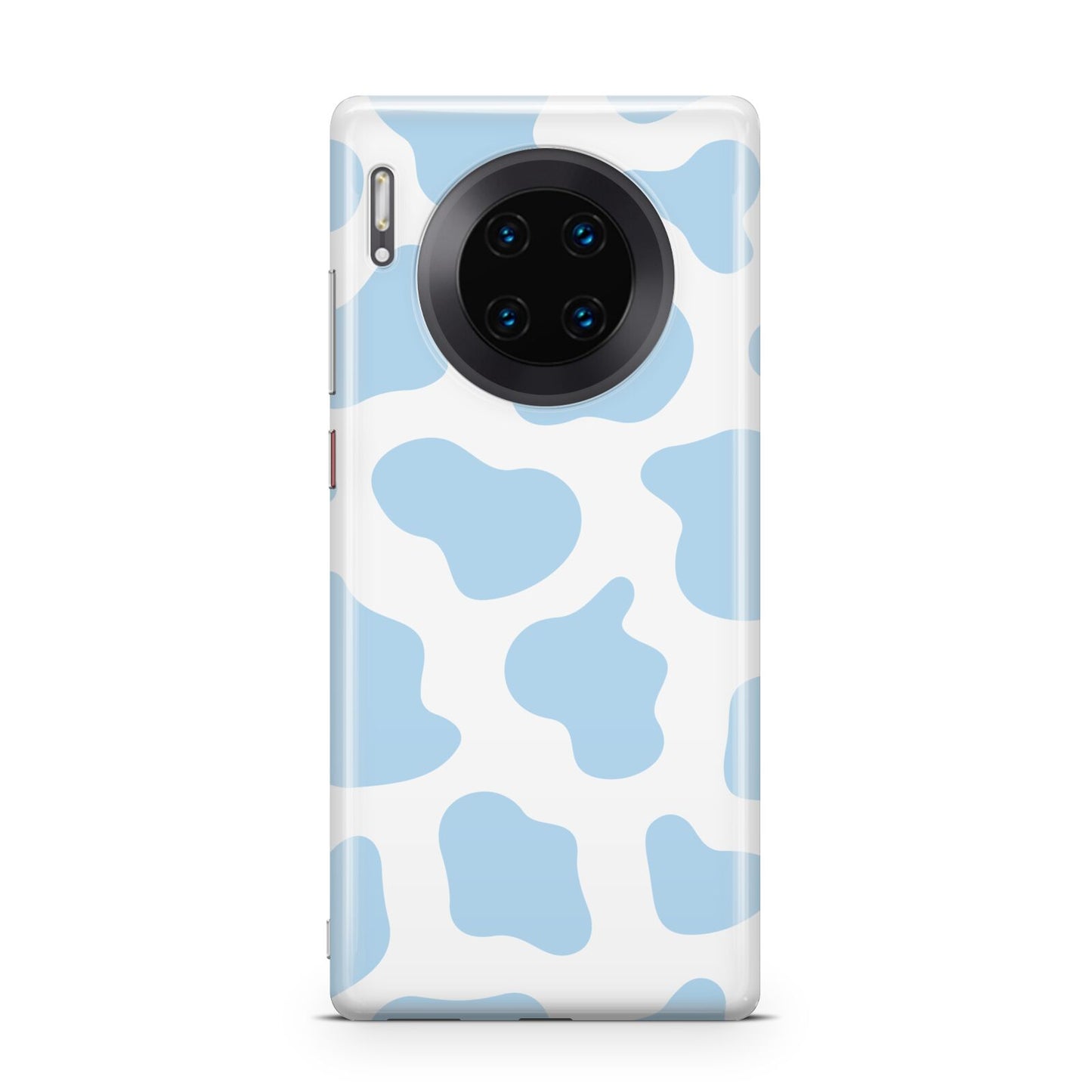 Blue Cow Print Huawei Mate 30 Pro Phone Case