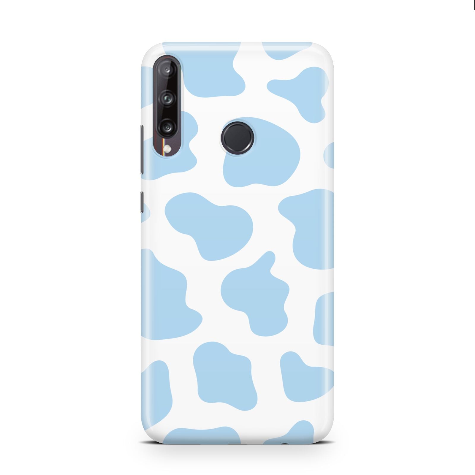 Blue Cow Print Huawei P40 Lite E Phone Case