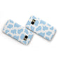 Blue Cow Print Samsung Galaxy Case Flat Overview