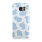 Blue Cow Print Samsung Galaxy Case