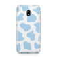 Blue Cow Print Samsung Galaxy J3 2017 Case