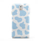 Blue Cow Print Samsung Galaxy Note 3 Case