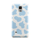 Blue Cow Print Samsung Galaxy Note 4 Case