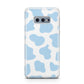 Blue Cow Print Samsung Galaxy S10E Case