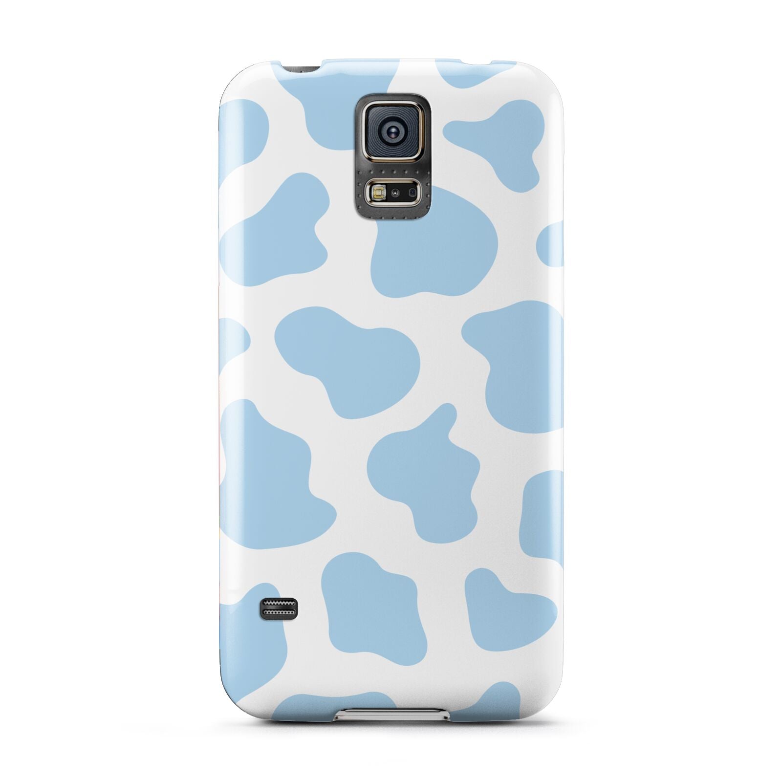 Blue Cow Print Samsung Galaxy S5 Case