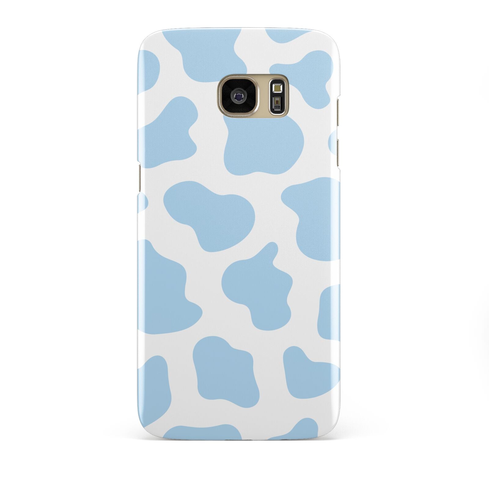 Blue Cow Print Samsung Galaxy S7 Edge Case