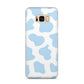 Blue Cow Print Samsung Galaxy S8 Plus Case