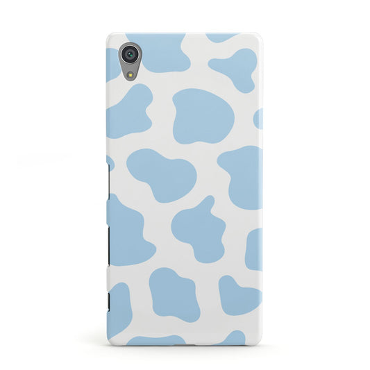 Blue Cow Print Sony Xperia Case