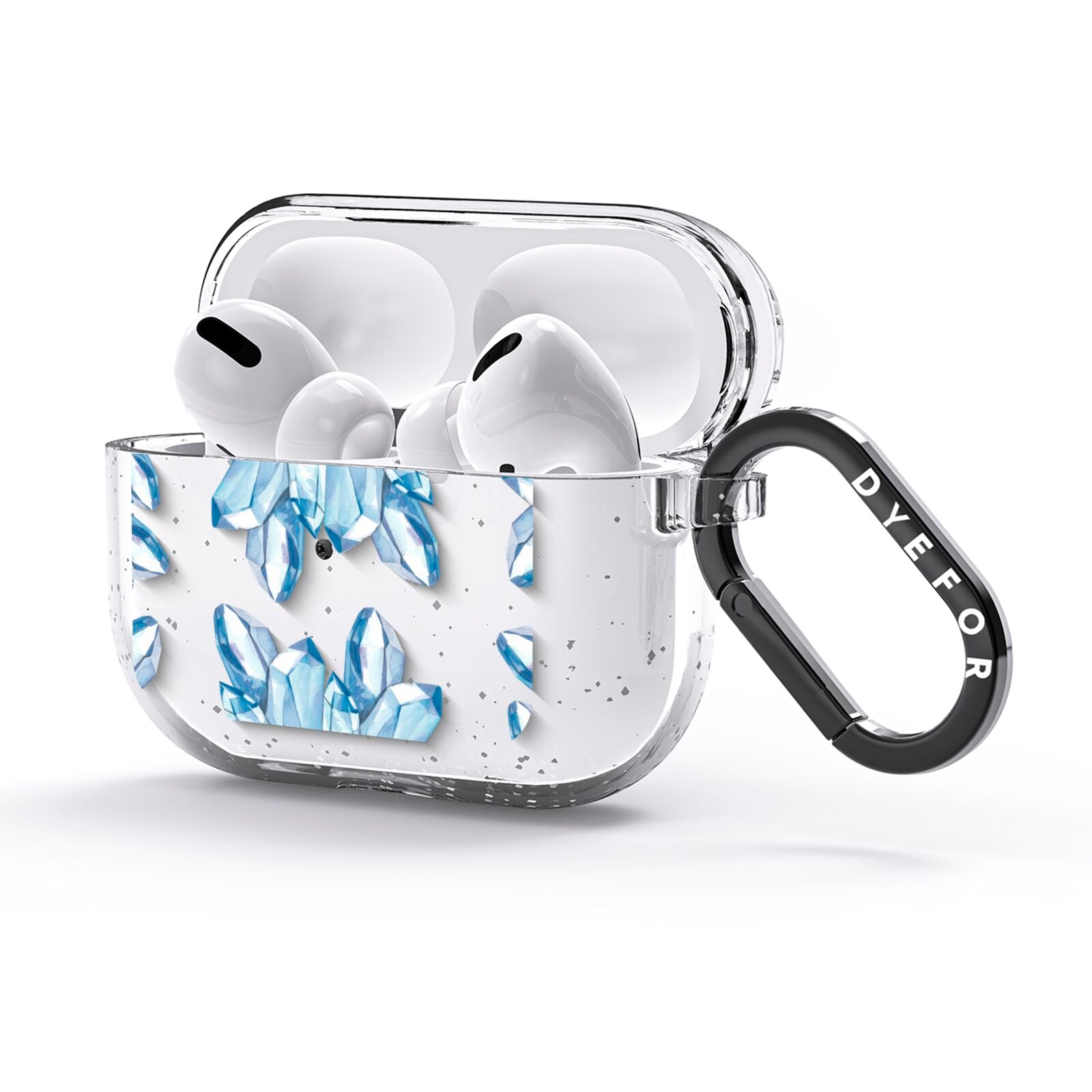 Blue Crystals AirPods Glitter Case 3rd Gen Side Image