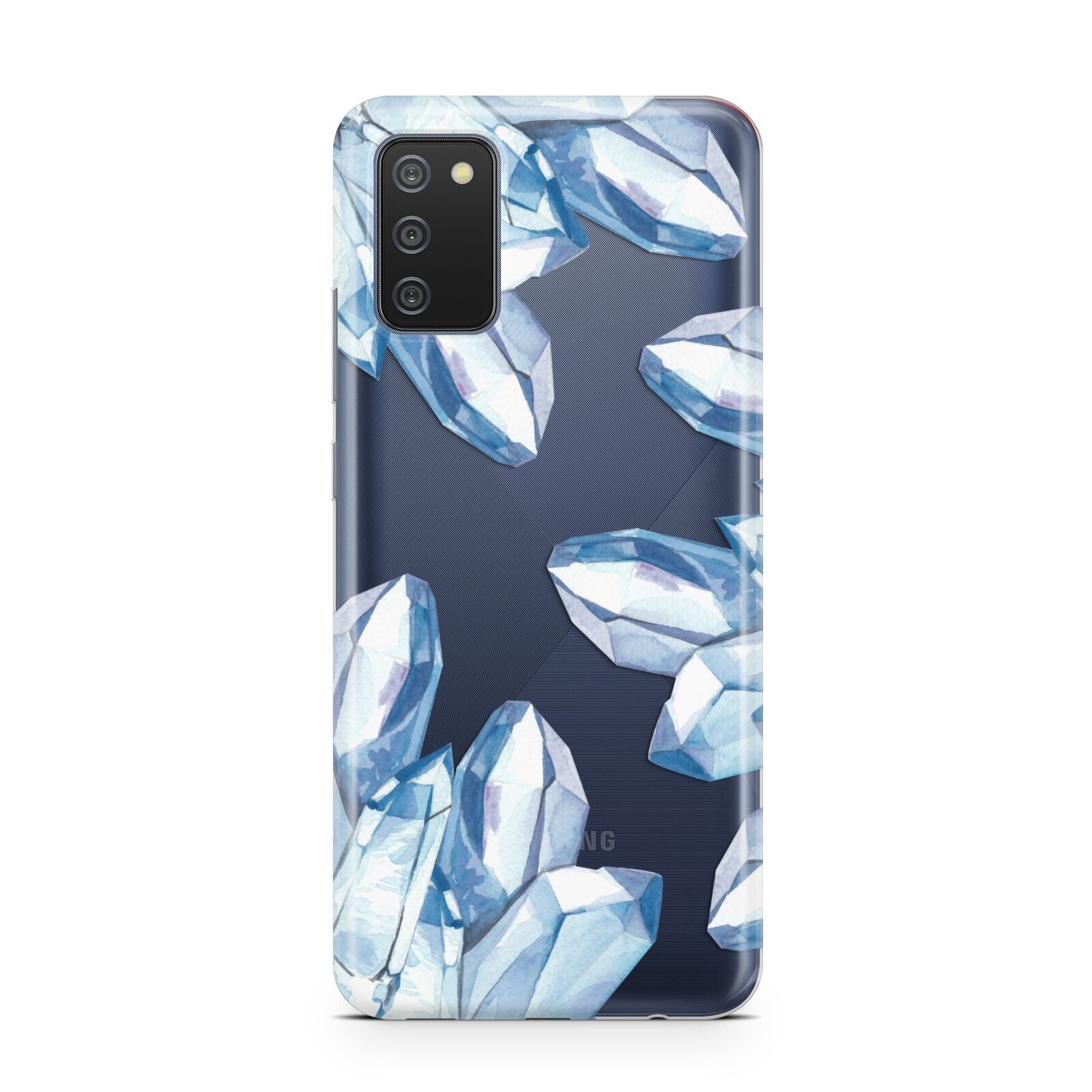 Blue Crystals Samsung A02s Case