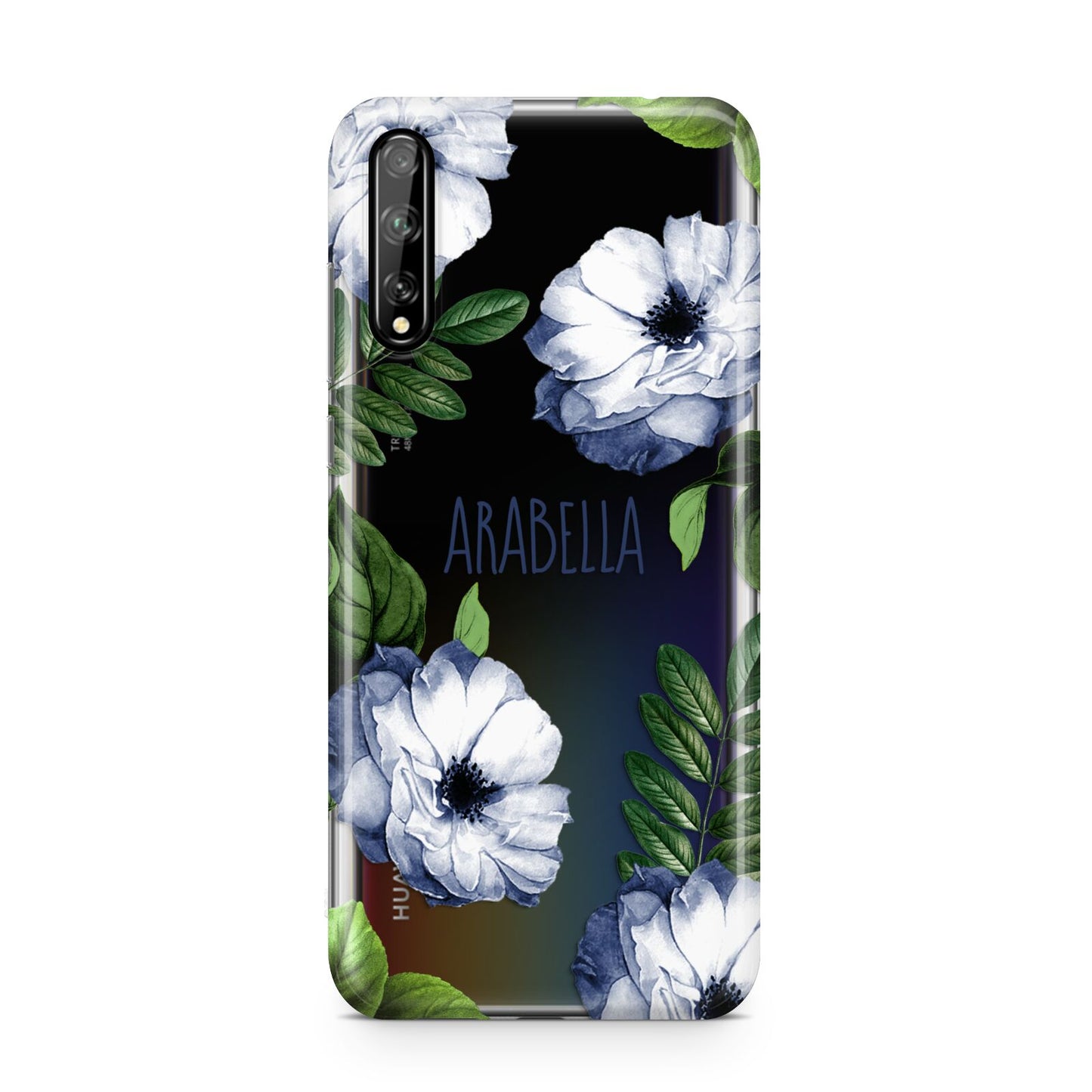 Blue Floral Personalised Huawei Enjoy 10s Phone Case