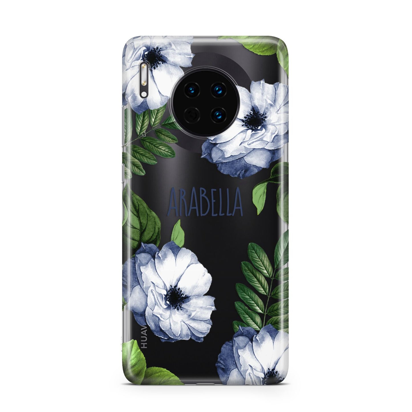 Blue Floral Personalised Huawei Mate 30