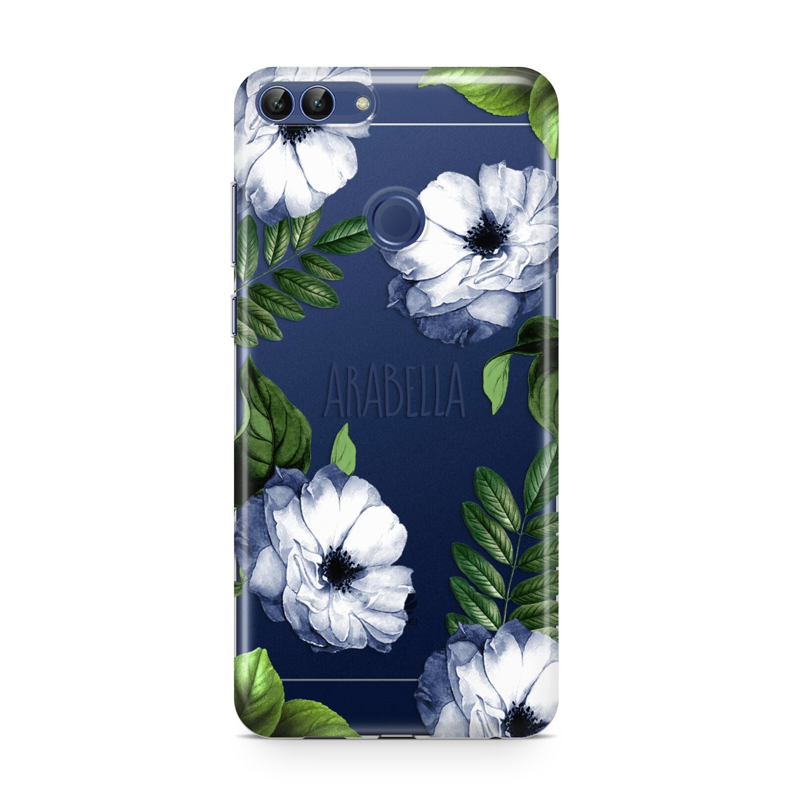 Blue Floral Personalised Huawei P Smart Case