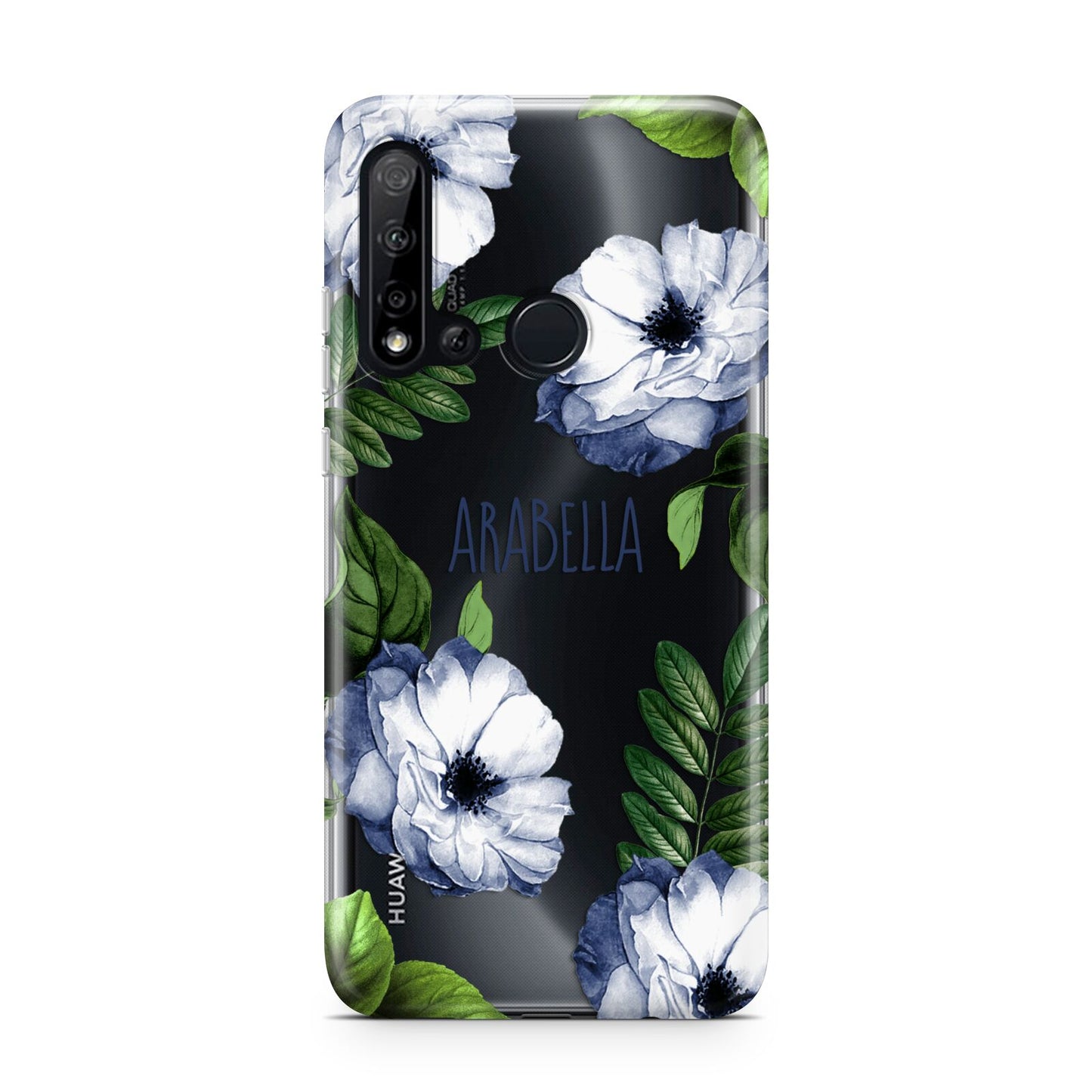 Blue Floral Personalised Huawei P20 Lite 5G Phone Case