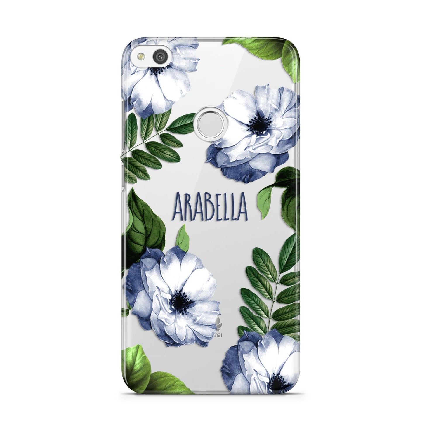 Blue Floral Personalised Huawei P8 Lite Case