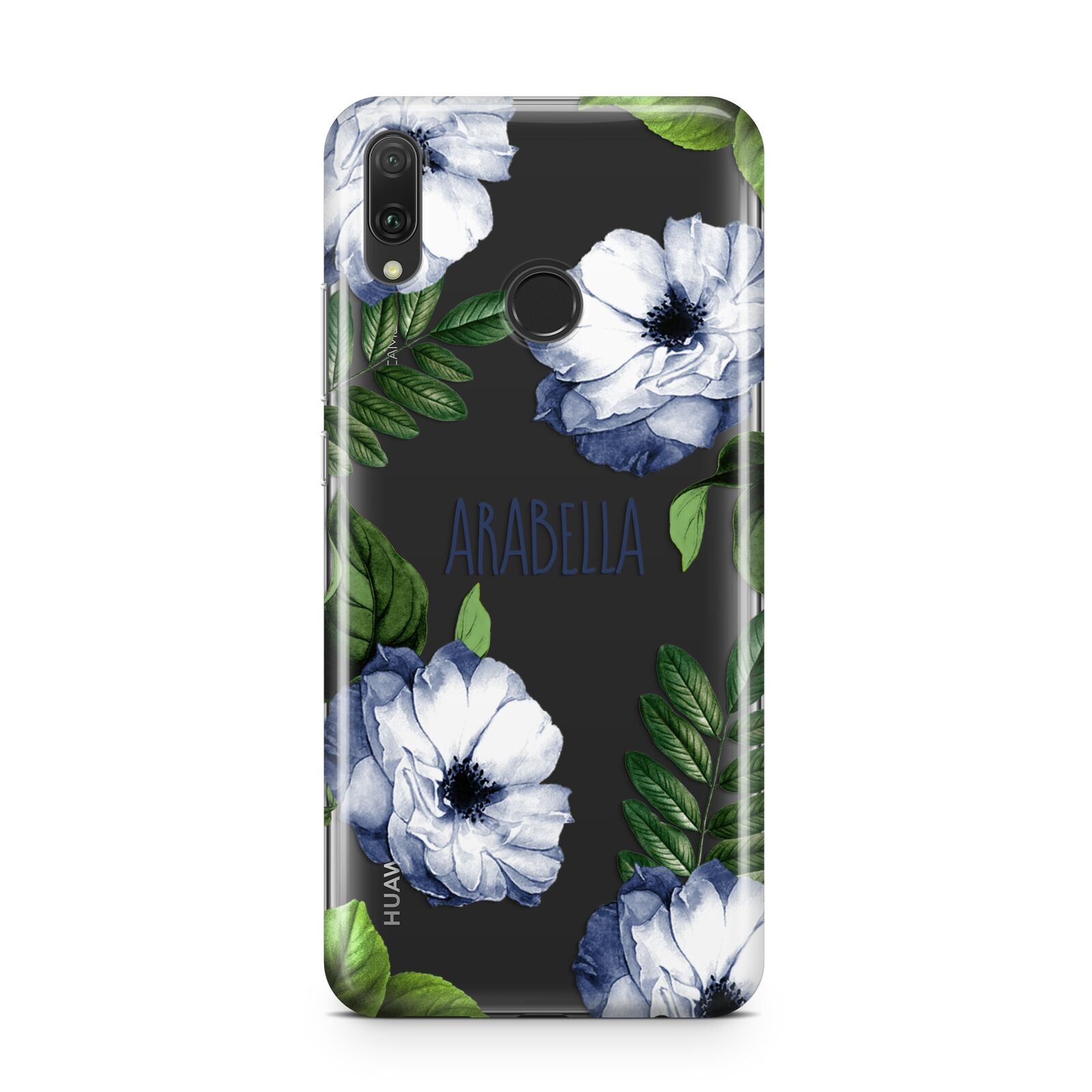 Blue Floral Personalised Huawei Y9 2019