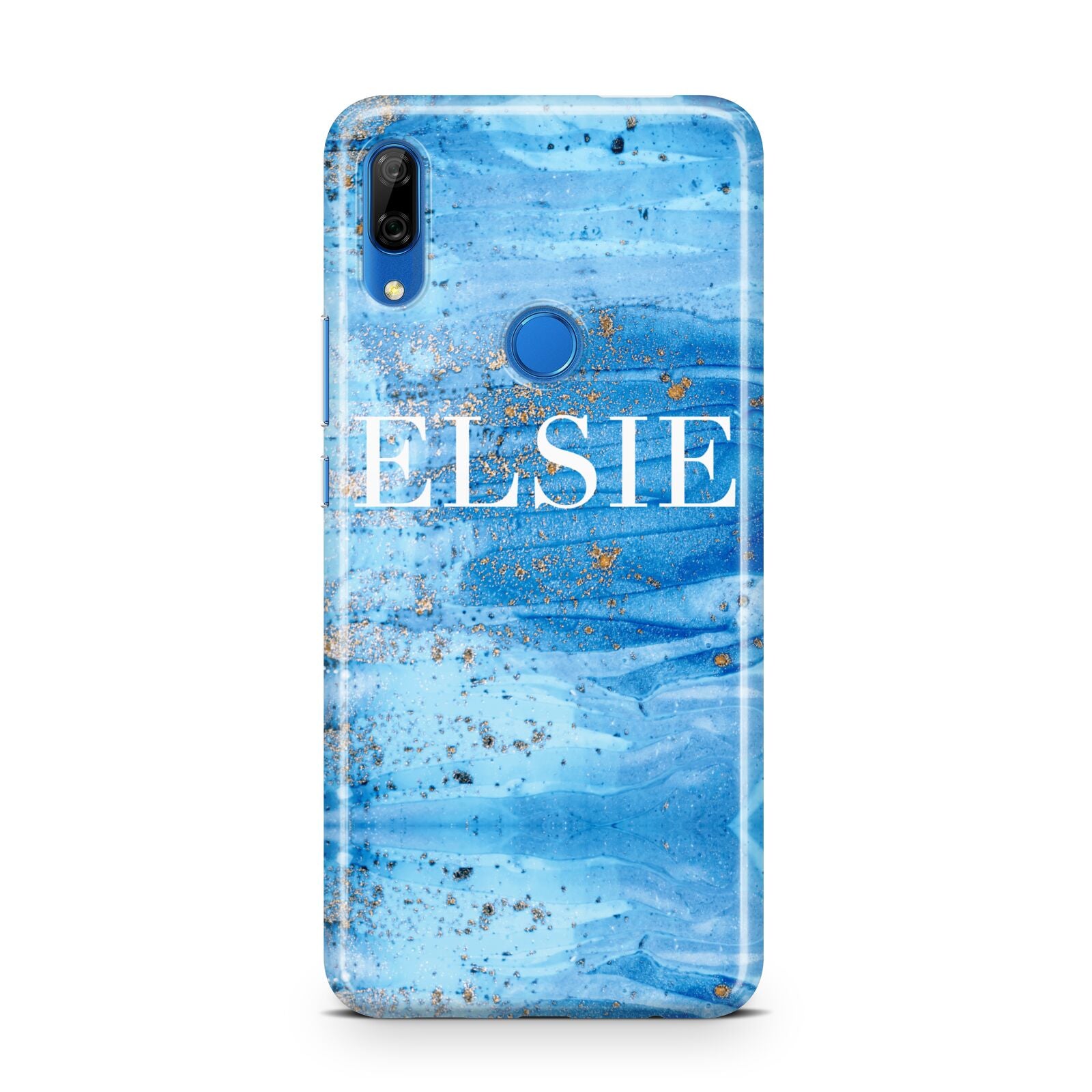 Blue Gold Marble Personalised Huawei P Smart Z