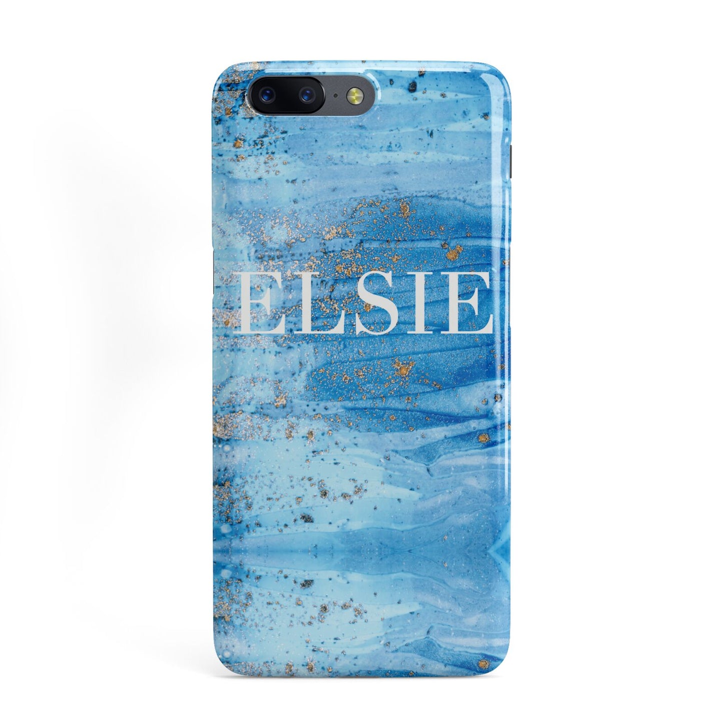 Blue Gold Marble Personalised OnePlus Case