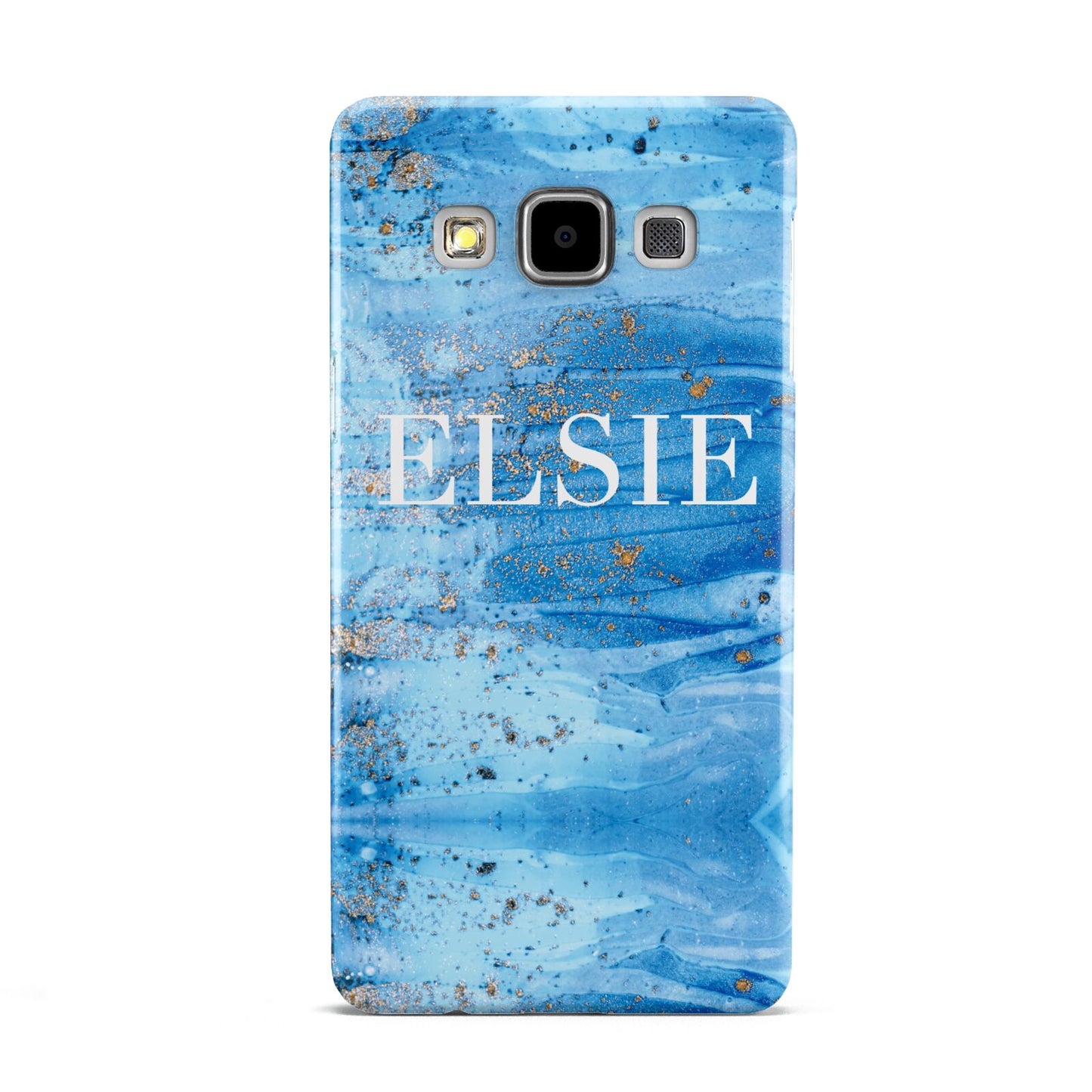 Blue Gold Marble Personalised Samsung Galaxy A5 Case