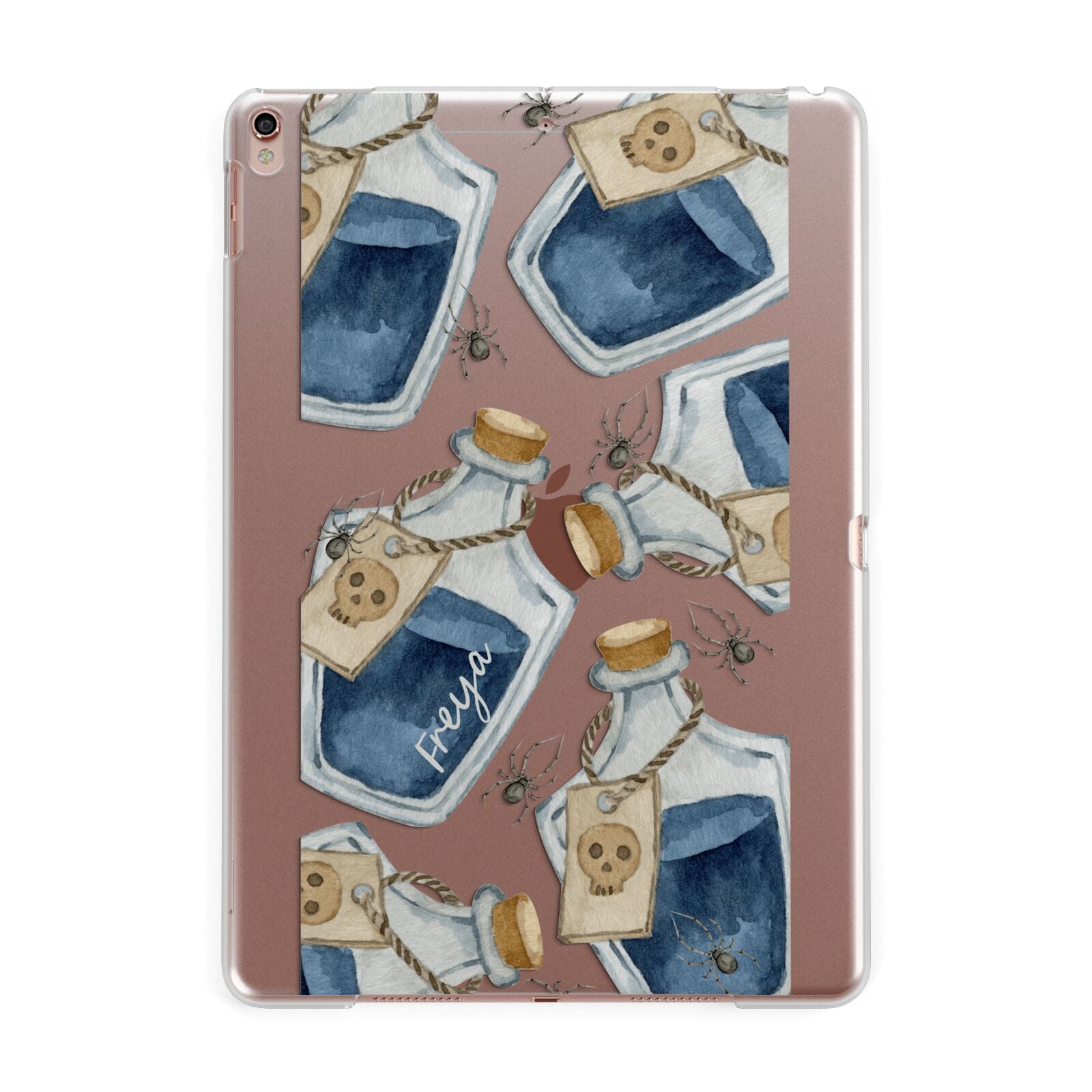 Blue Halloween Potion Apple iPad Rose Gold Case