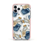 Blue Halloween Potion Apple iPhone 11 Pro in Silver with Pink Impact Case