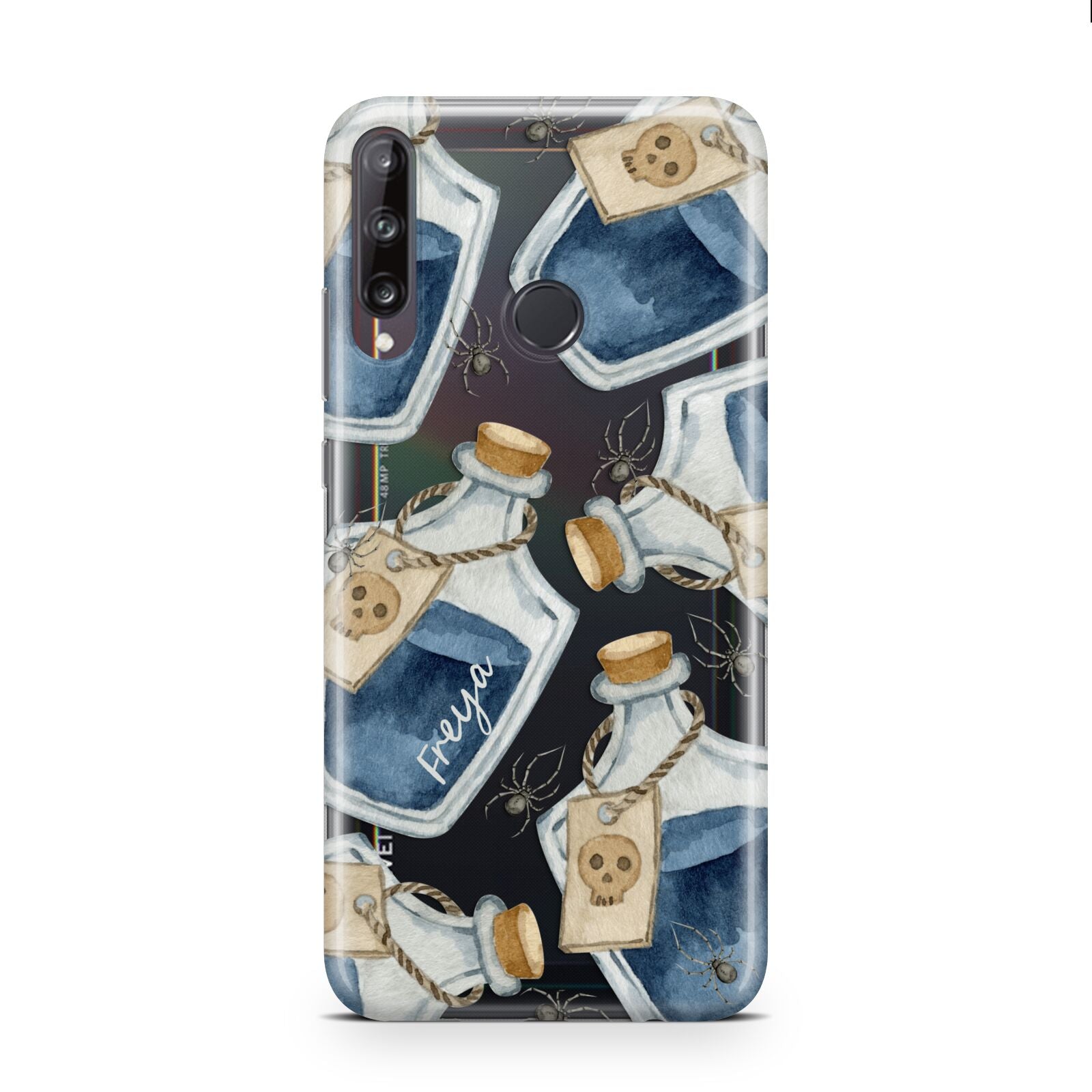 Blue Halloween Potion Huawei P40 Lite E Phone Case