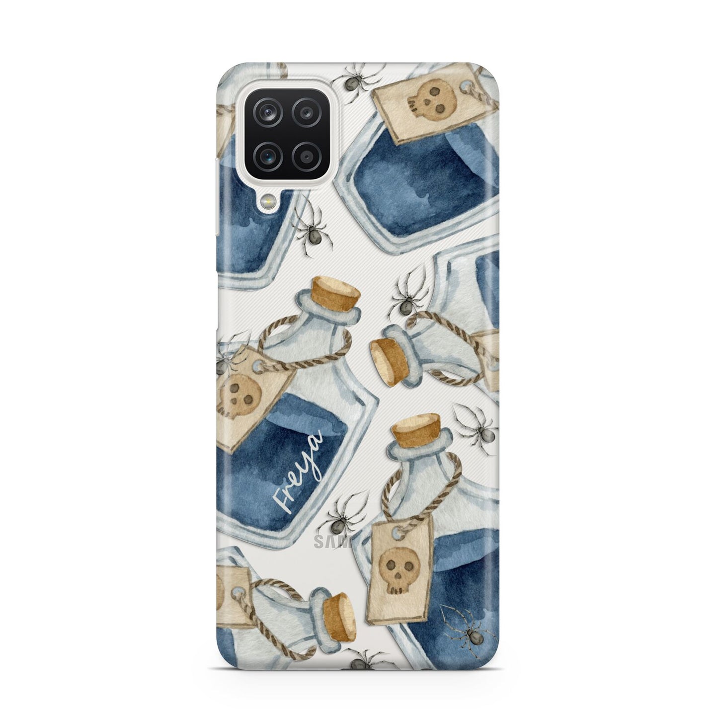 Blue Halloween Potion Samsung A12 Case