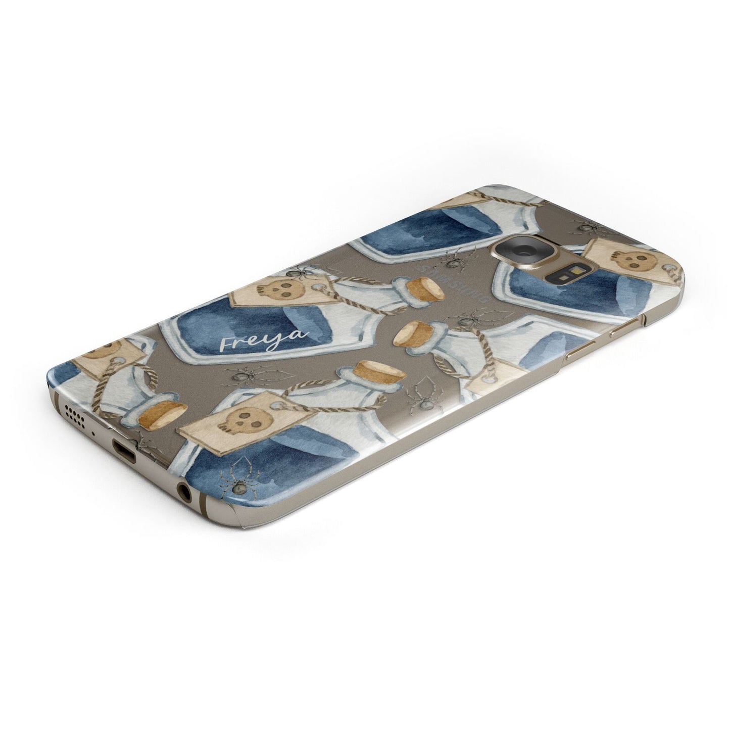 Blue Halloween Potion Samsung Galaxy Case Bottom Cutout