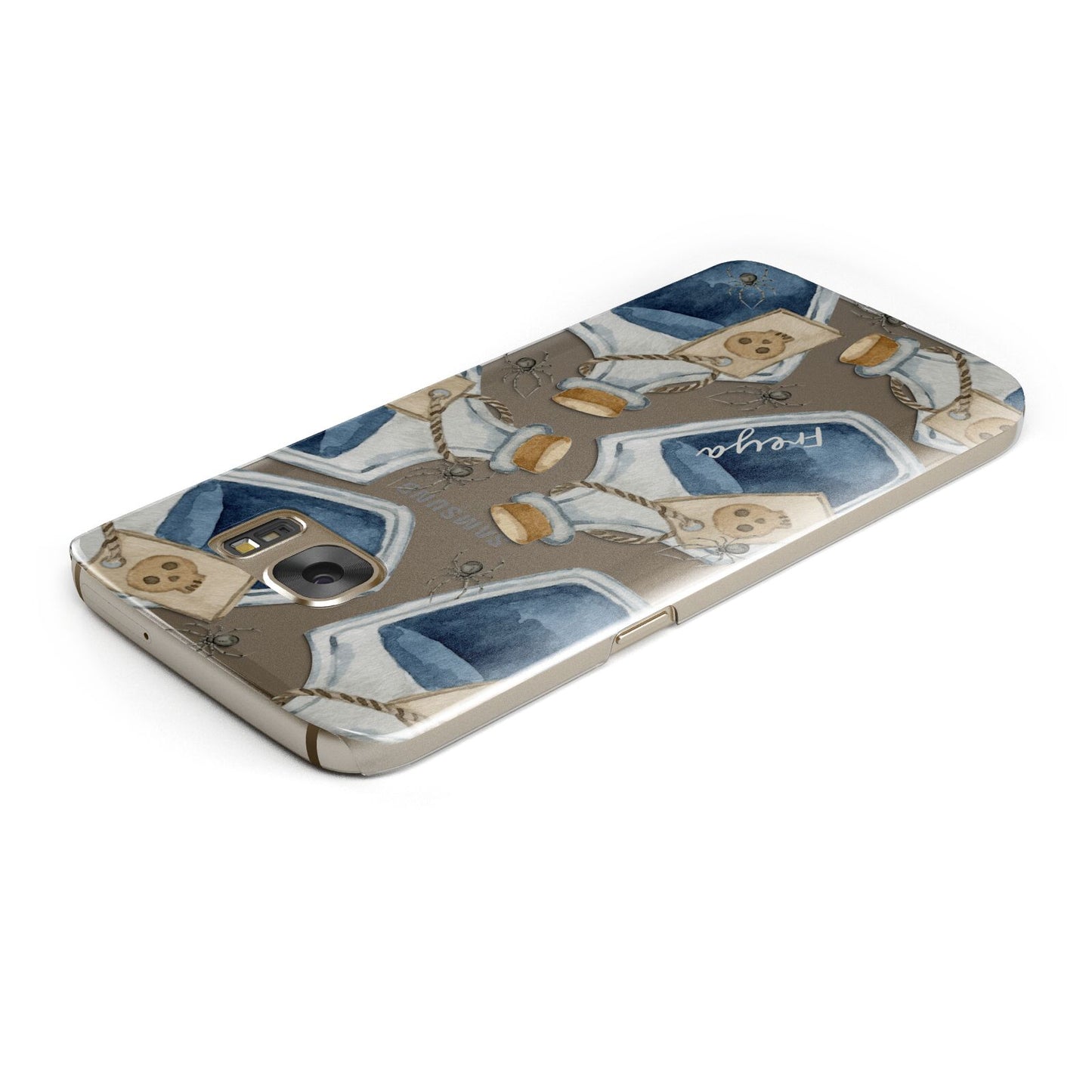 Blue Halloween Potion Samsung Galaxy Case Top Cutout