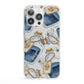 Blue Halloween Potion iPhone 13 Pro Clear Bumper Case