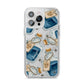 Blue Halloween Potion iPhone 14 Pro Max Clear Tough Case Silver