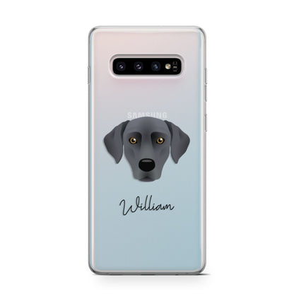 Blue Lacy Personalised Samsung Galaxy S10 Case