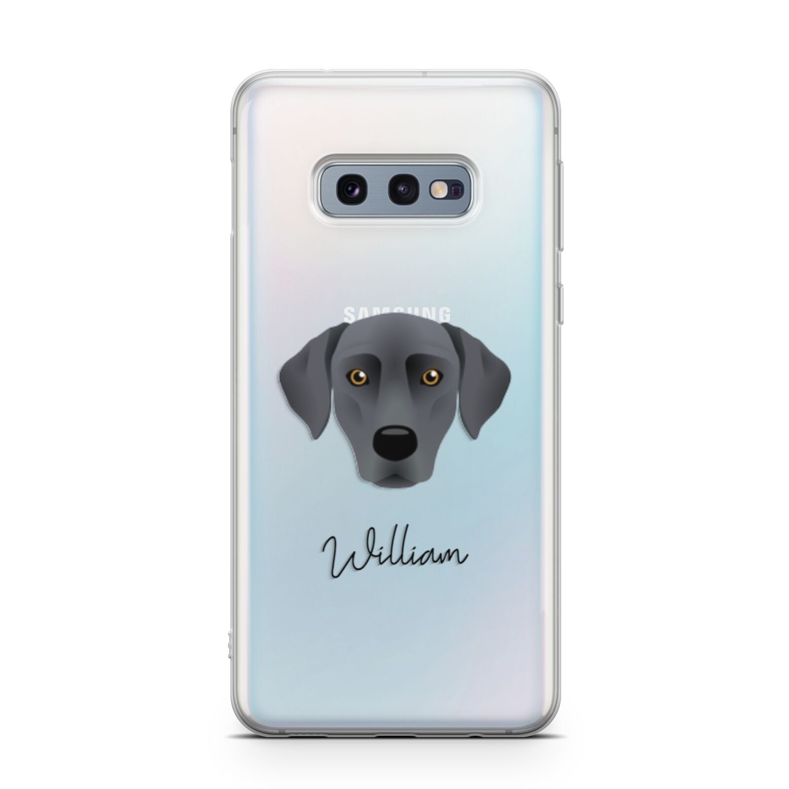 Blue Lacy Personalised Samsung Galaxy S10E Case