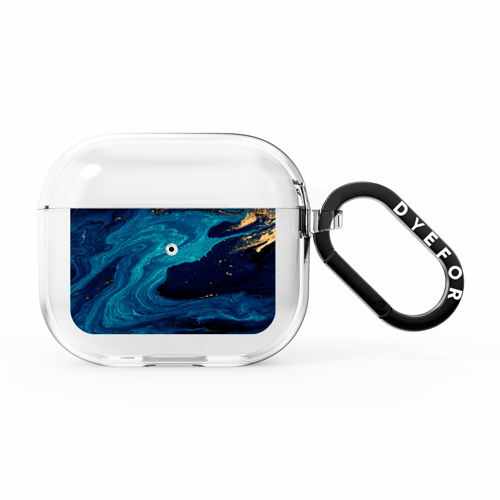 Blue Lagoon Marble AirPods Clear Case 3rd Gen