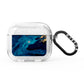 Blue Lagoon Marble AirPods Glitter Case 3rd Gen