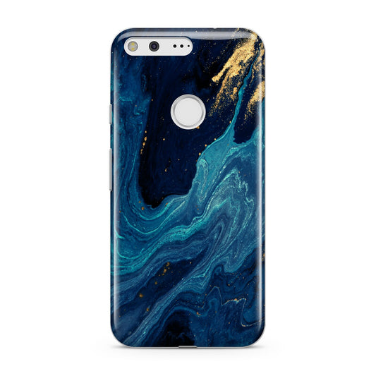 Blue Lagoon Marble Google Pixel Case