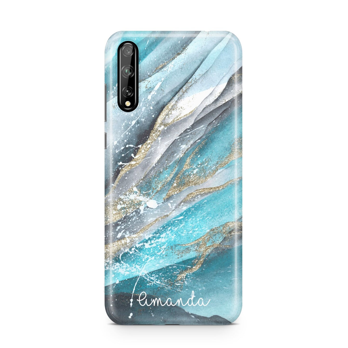 Blue Marble Custom Name Huawei Enjoy 10s Phone Case