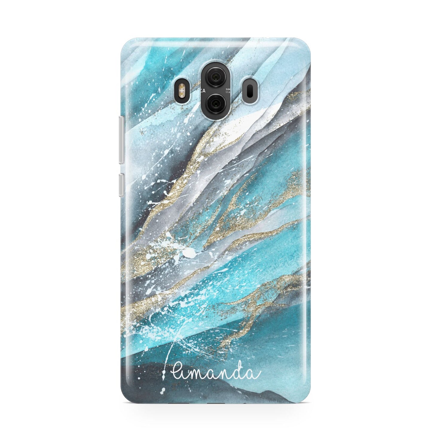 Blue Marble Custom Name Huawei Mate 10 Protective Phone Case