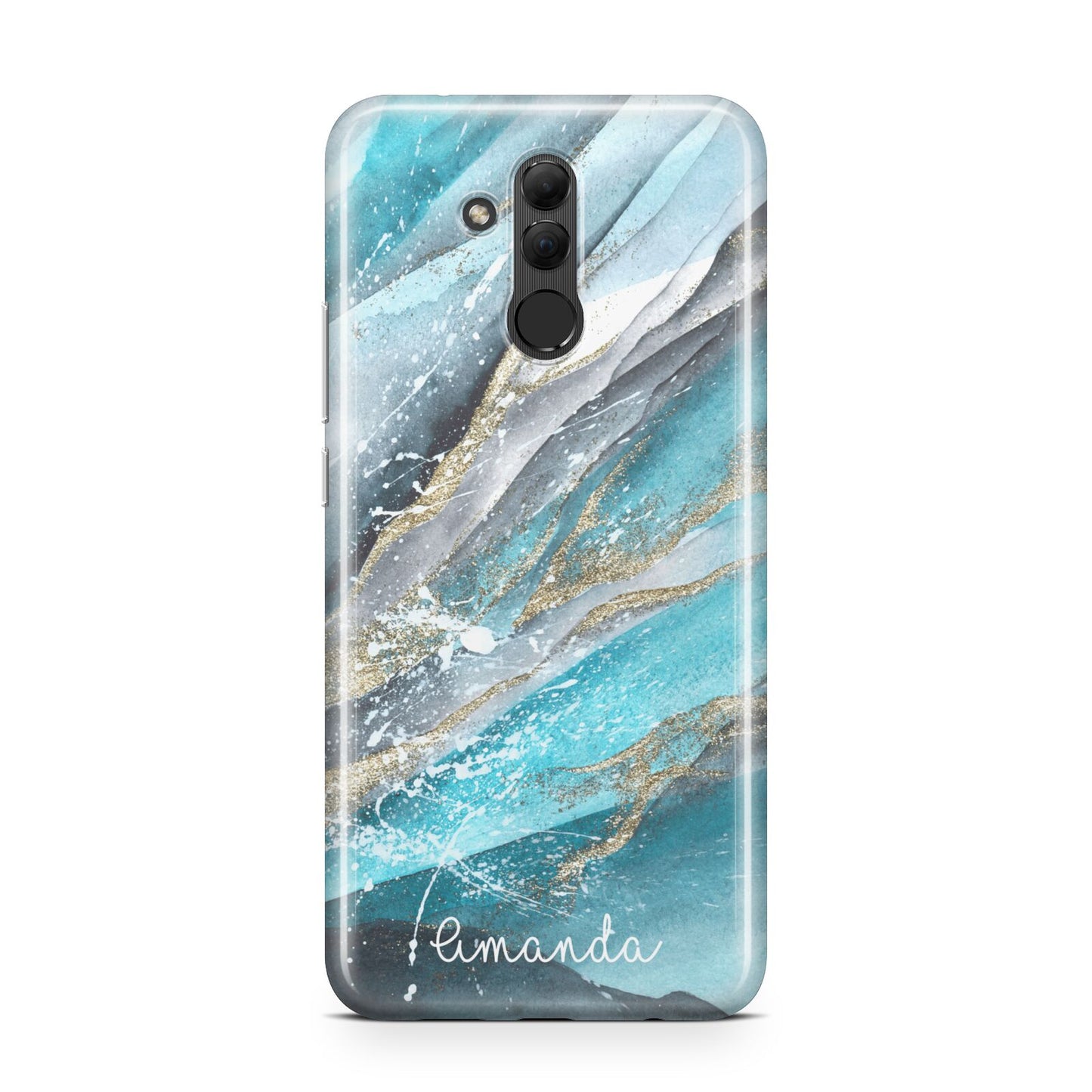 Blue Marble Custom Name Huawei Mate 20 Lite