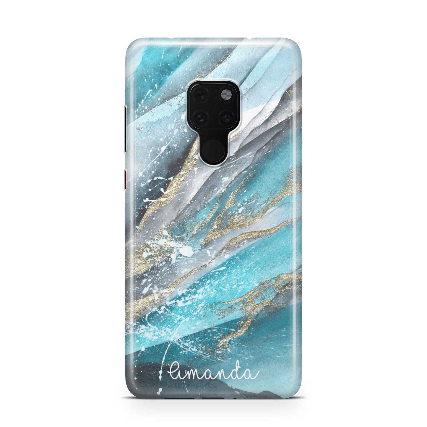 Blue Marble Custom Name Huawei Mate 20 Phone Case